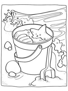 236x314 Beach Coloring Pages