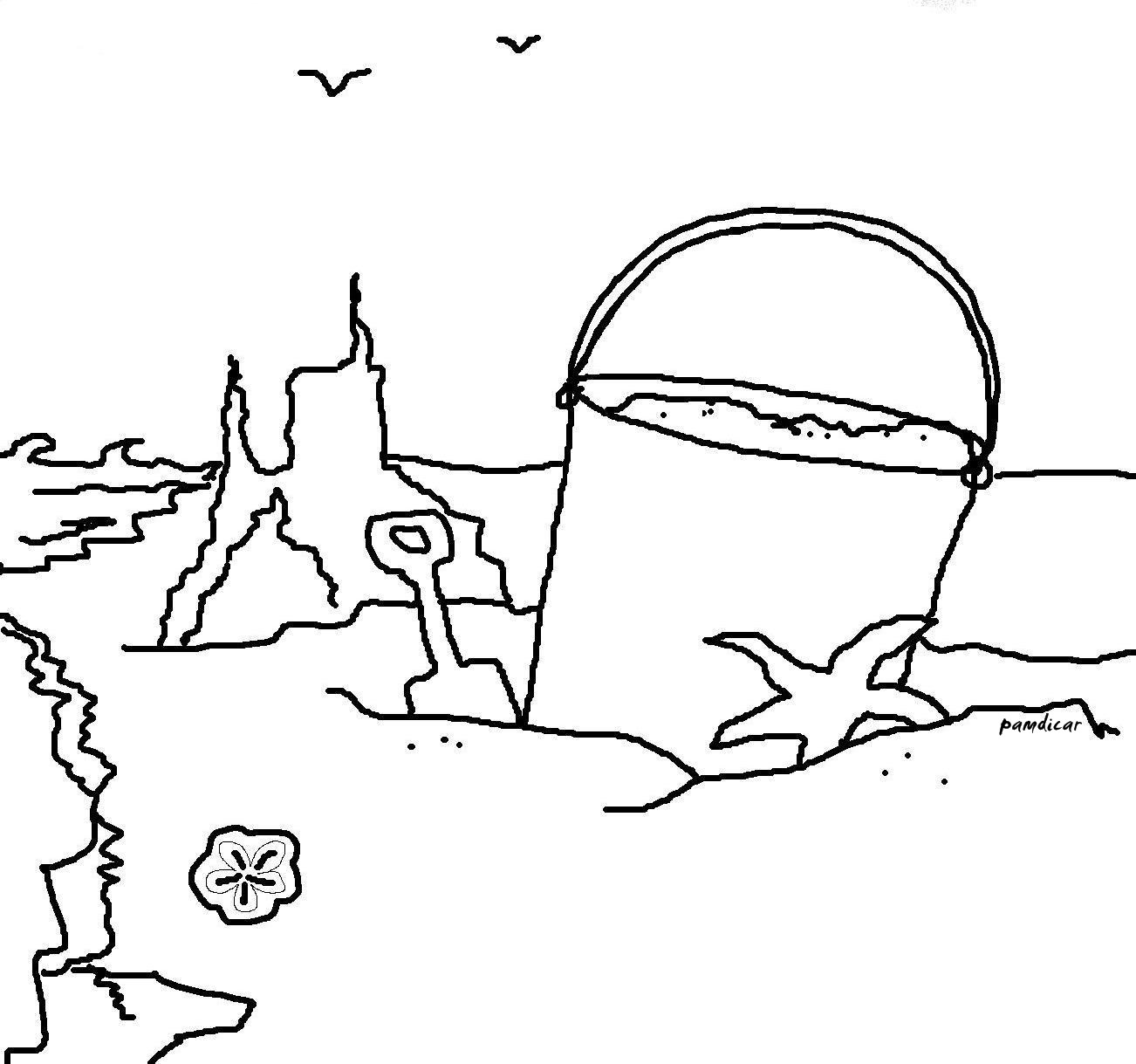 1302x1219 Beach Scene Coloring Pages Cool