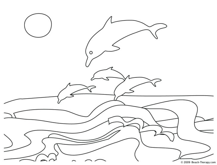 728x554 Ocean Scene Coloring Pages Ocean Scene Coloring Pages Beach Scene