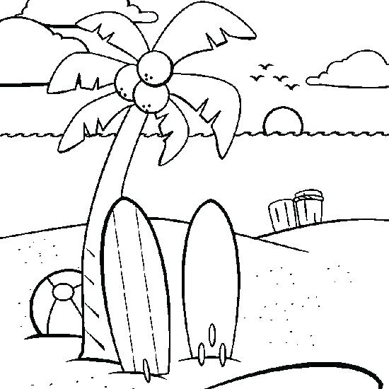 550x550 Beach Coloring Pages Beach Coloring Pages Beach Ball Coloring