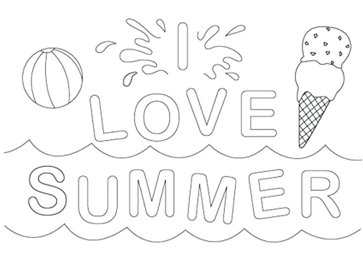 735x557 Beach Themed Coloring Pages Summer Coloring Worksheets Beach
