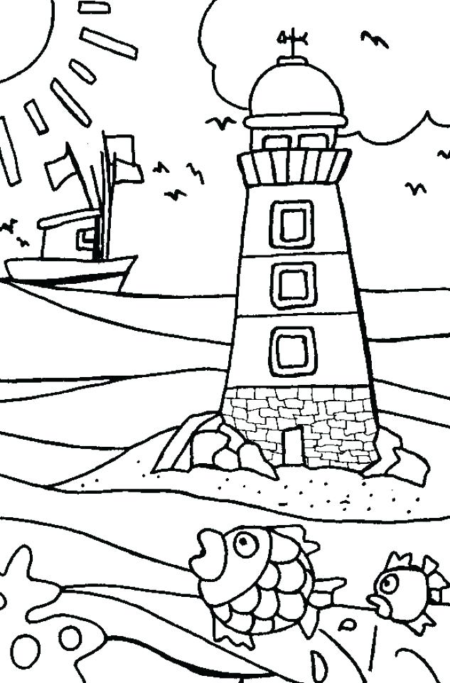 633x960 Coloring Pages Of The Beach Coloring Pages Beach Packed