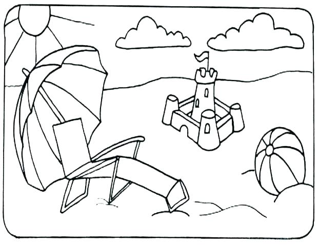 618x478 Free Printable Beach Coloring Pages Free Printable Beach Coloring