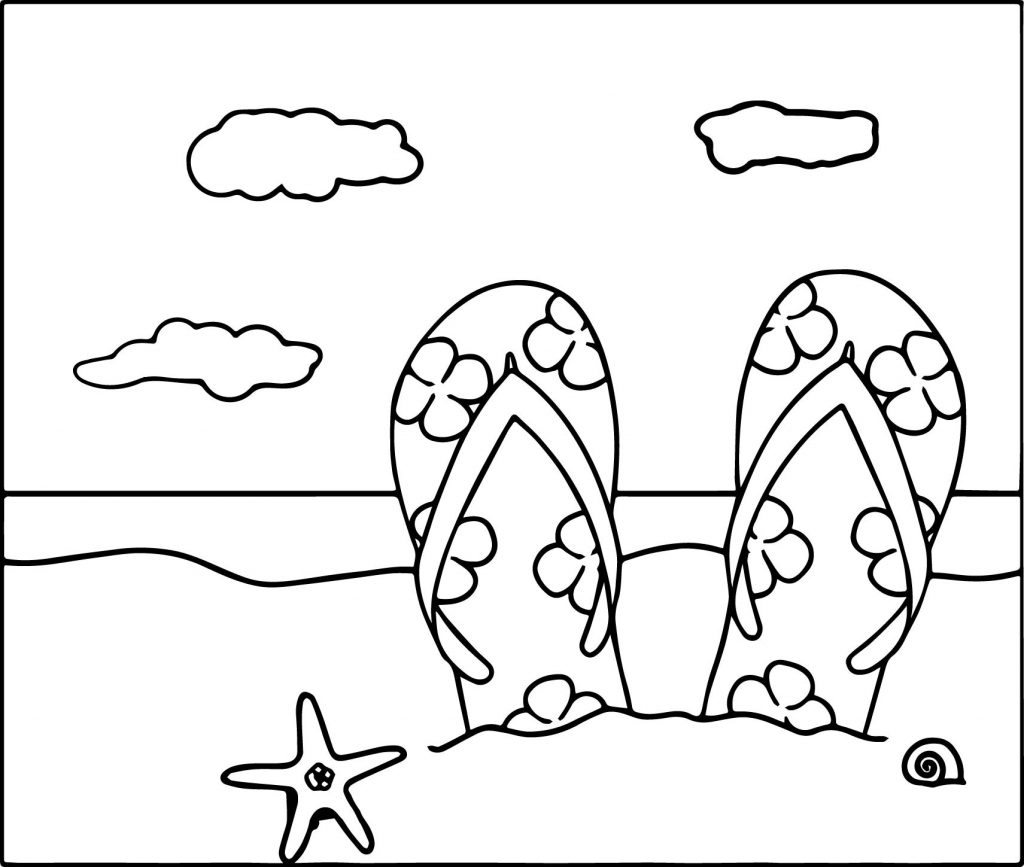 1024x867 Huge Gift Beach Themed Coloring Pages Deeptown Club