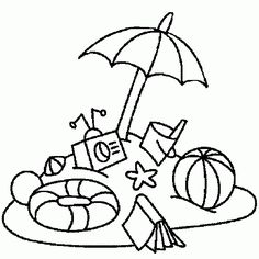 Beach Themed Coloring Pages at GetDrawings | Free download