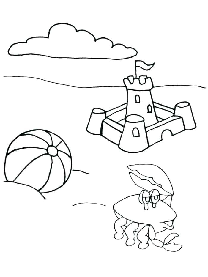 700x932 Beach Towel Coloring Pages