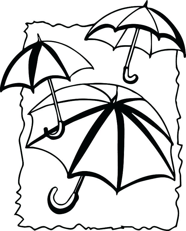 618x767 Beach Umbrella Coloring Pages Clip Arts Related To Beach Umbrella