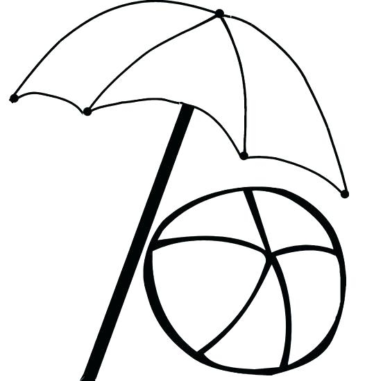 539x550 Coloring Pages Beach Umbrella Umbrella Coloring Pages Cartoon