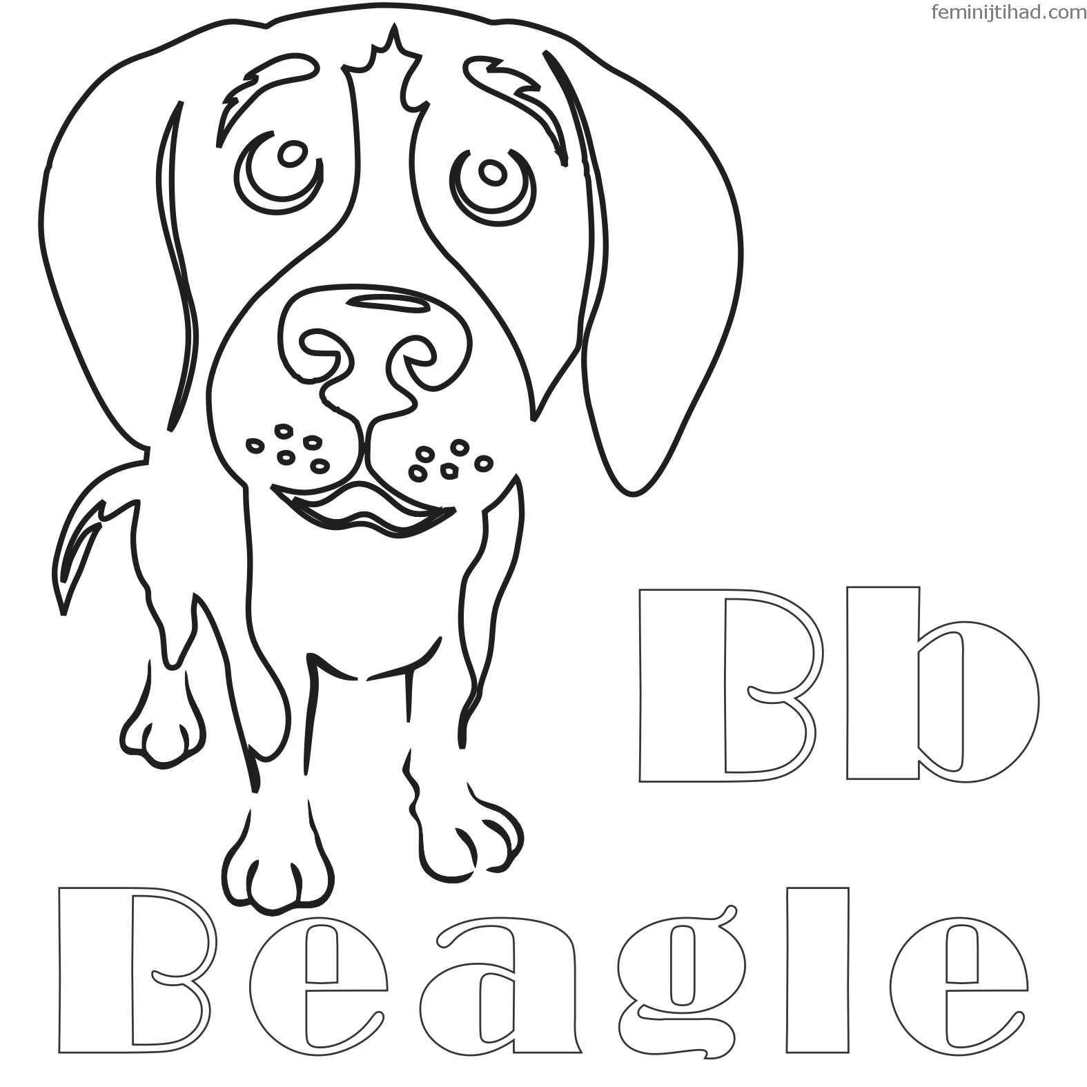 1575x1575 Collection Of Beagle Coloring Pages Printable Coloring Pages
