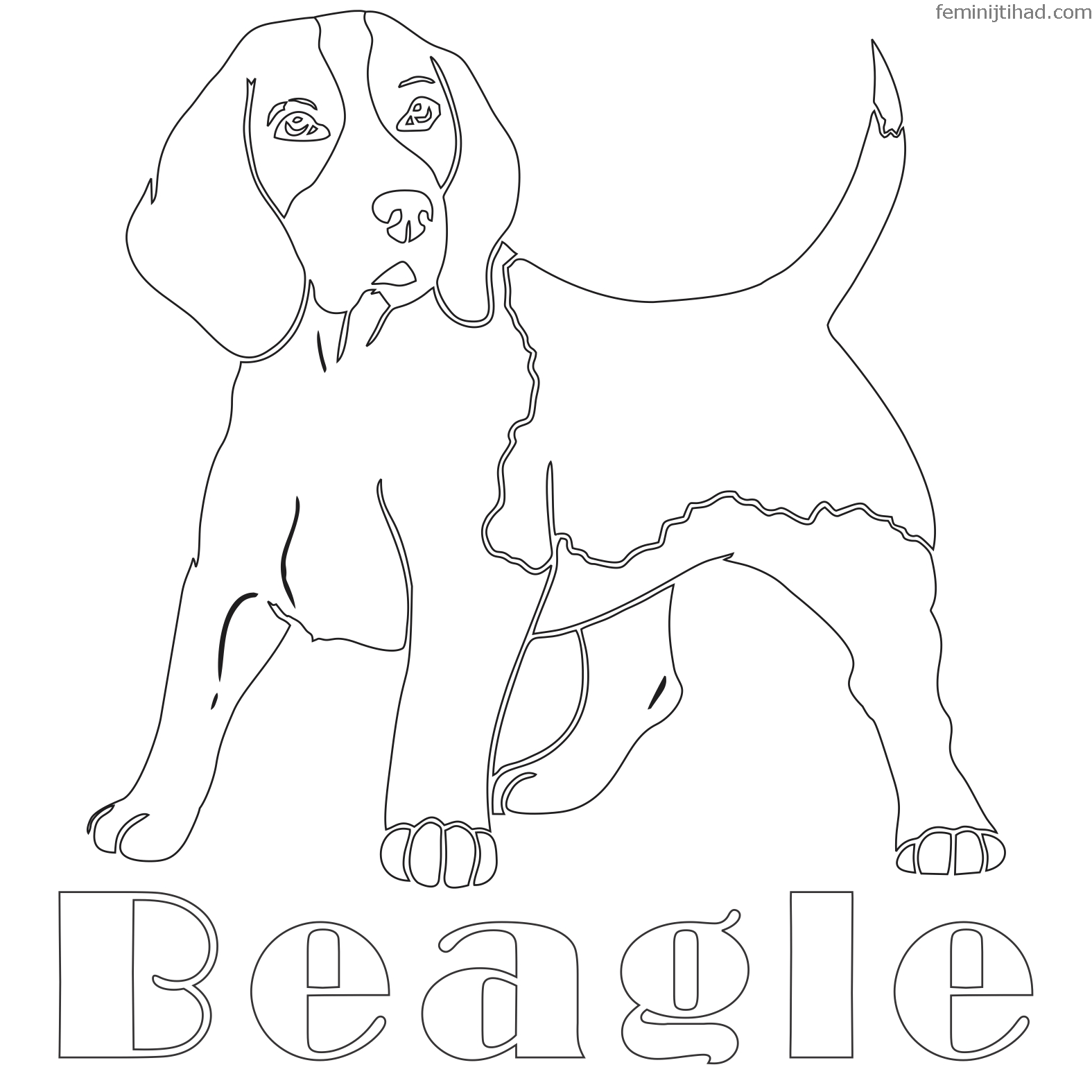 1575x1575 Edge Beagle Coloring Pages Collection Of Print
