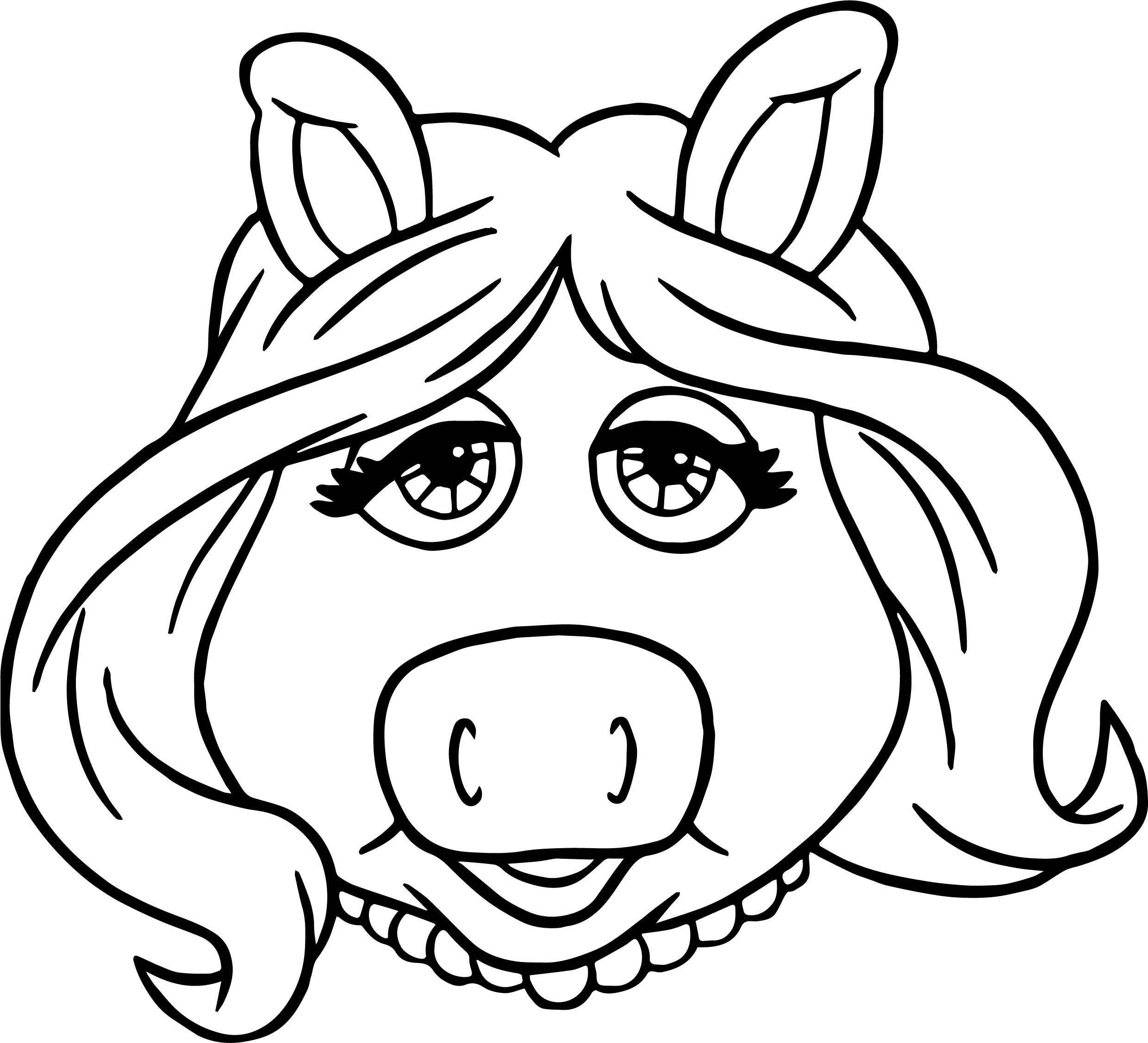 2480x2254 The Muppets Miss Piggy Coloring Pages Wecoloringpage