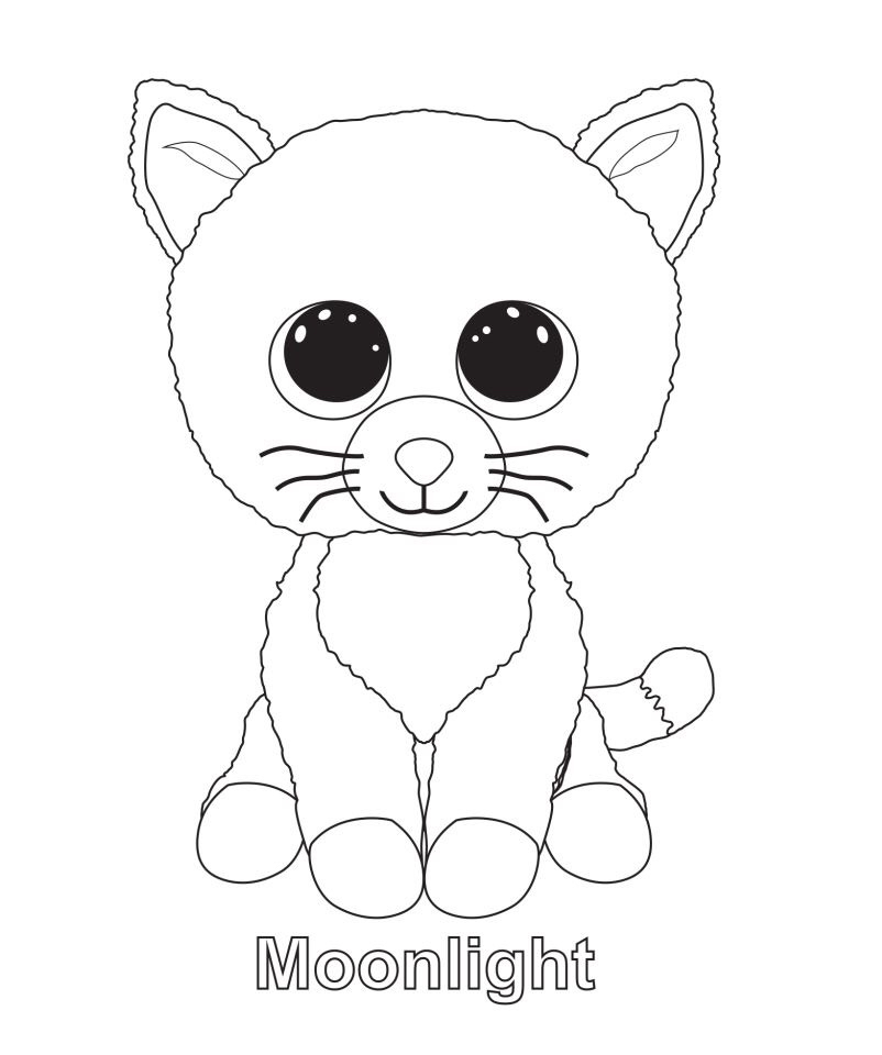 802x960 Halloween Beanie Boo Coloring Pages