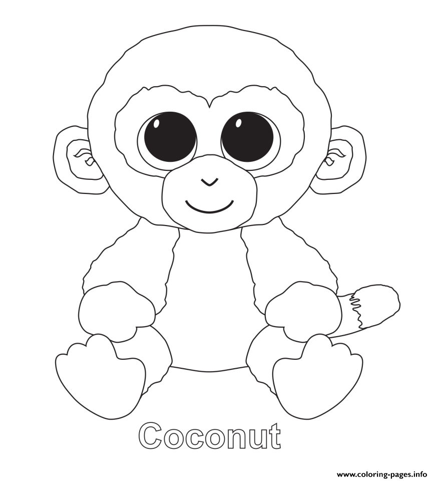 869x960 Print Coconut Beanie Boo Coloring Pages Coloring Pages