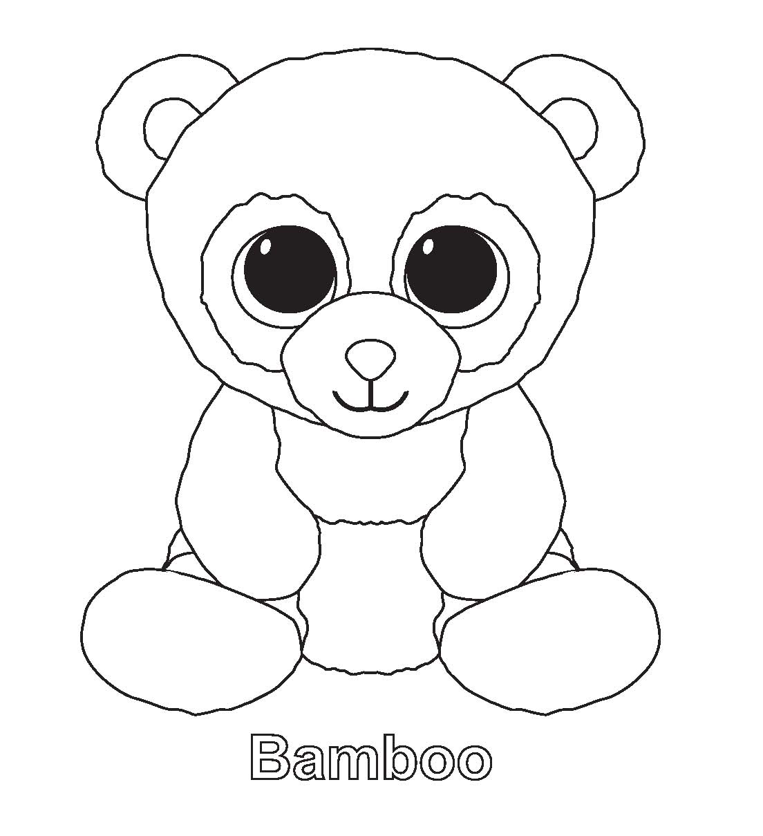 1104x1209 Ty Beanie Boos Coloring Pages Beanie Boo