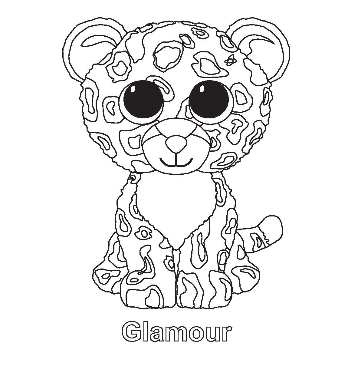 1150x1209 Ty Beanie Boo Coloring Pages Download And Print For Free Free
