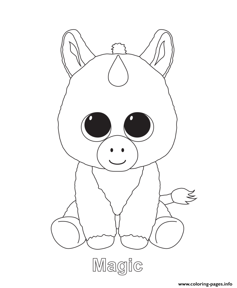 791x960 Print Magic Beanie Boo Coloring Pages Embroidery Patterns