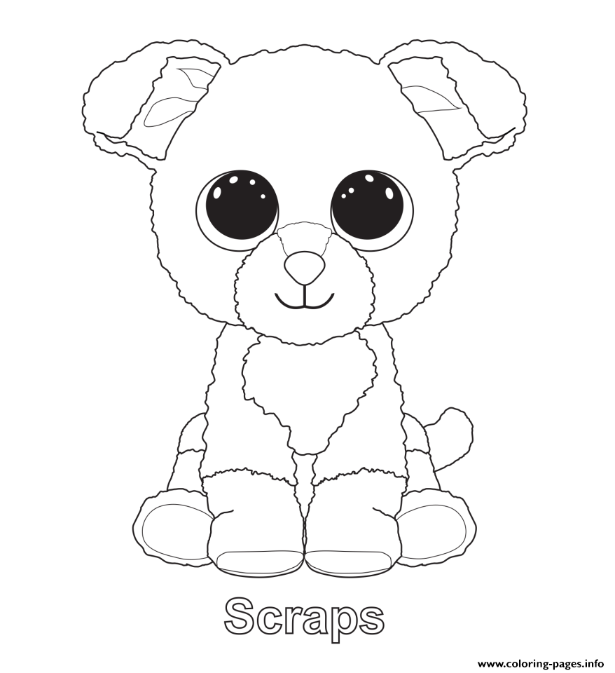 878x960 Print Scraps Beanie Boo Coloring Pages Coloring Quilt