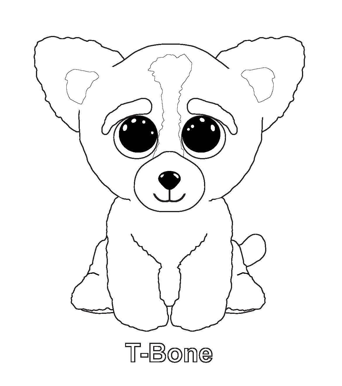 1170x1321 T Bone Sanaas Coloring Beanie Boos, Ty Beanie