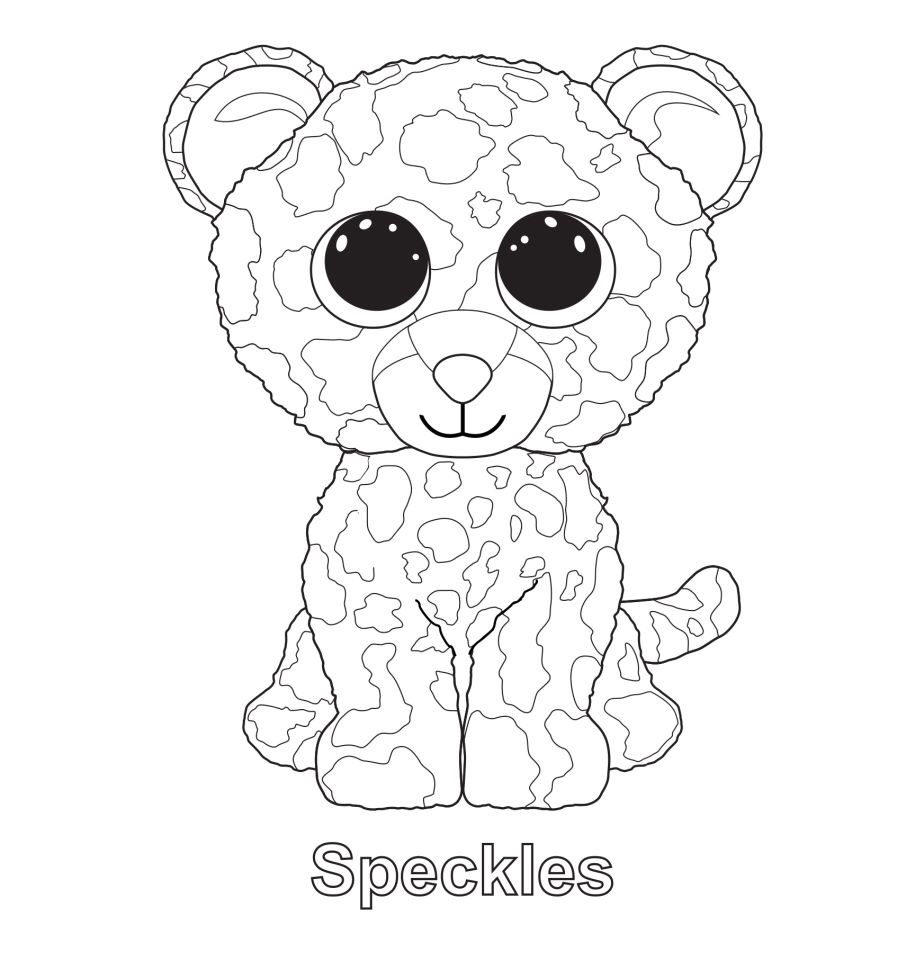 914x960 Immediately Free Printable Beanie Boo Coloring Pages Speckles
