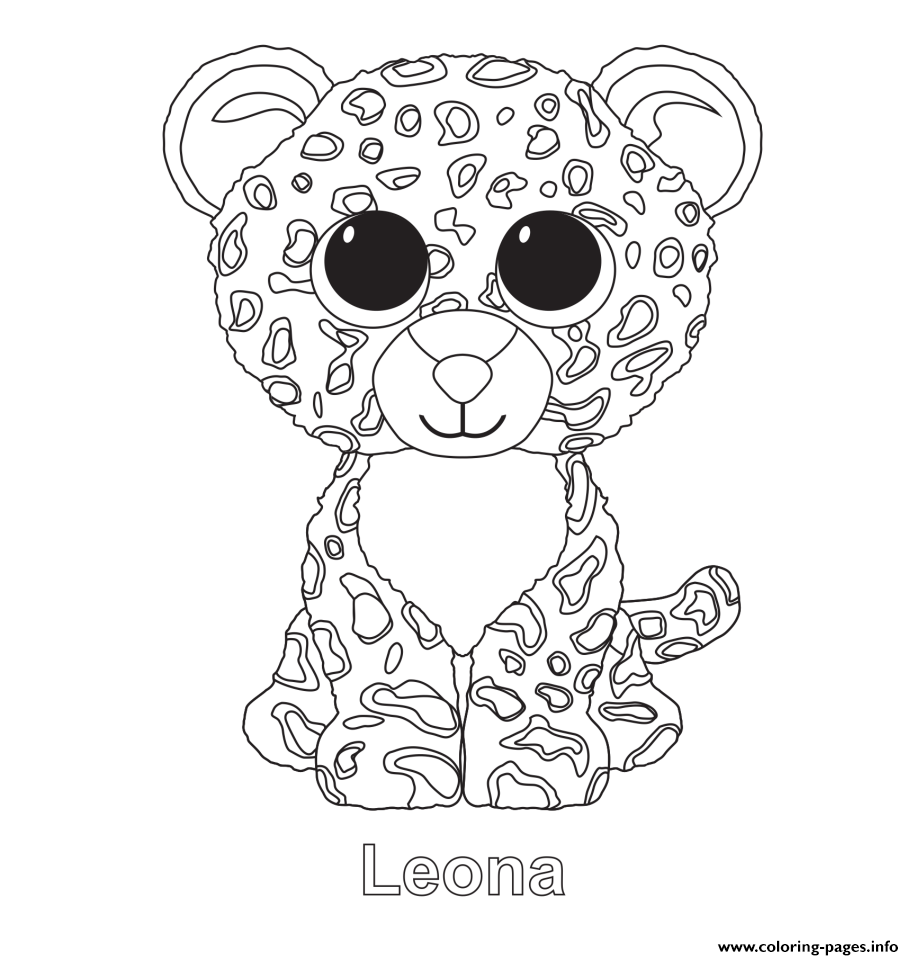 914x960 Print Leona Beanie Boo Coloring Pages Embroidery Patterns