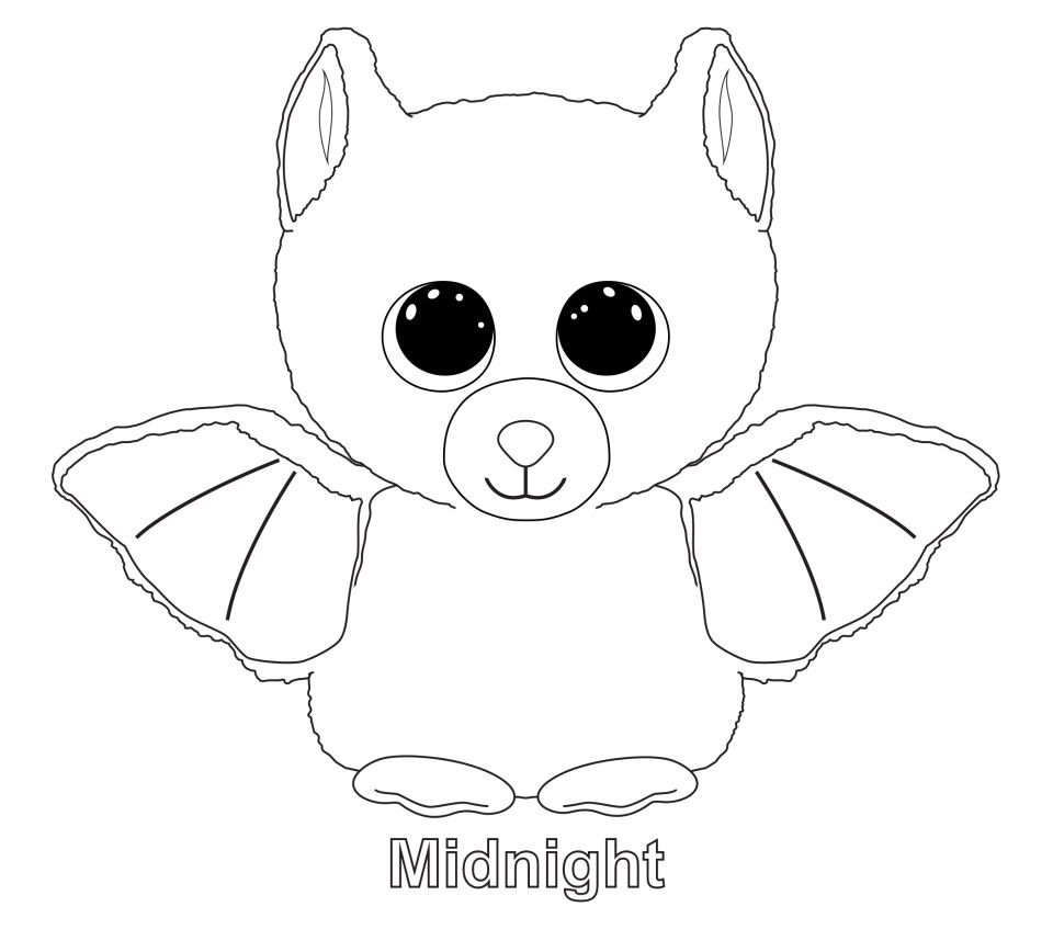 960x847 Ty Beanie Boo Coloring Pages Download And Print For Free