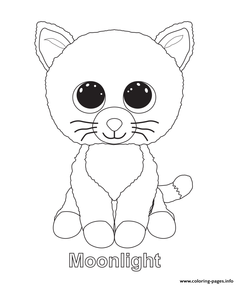 802x960 Print Moonlight Beanie Boo Coloring Pages Embroidery Patterns