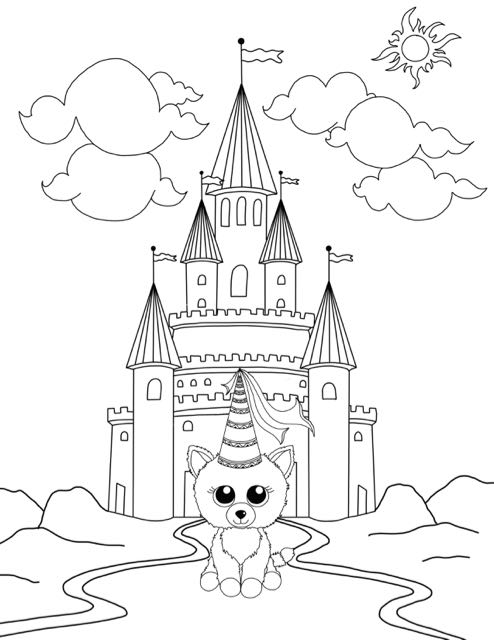 494x640 Free Beanie Boo Coloring Pages Download Print Cats, Dogs