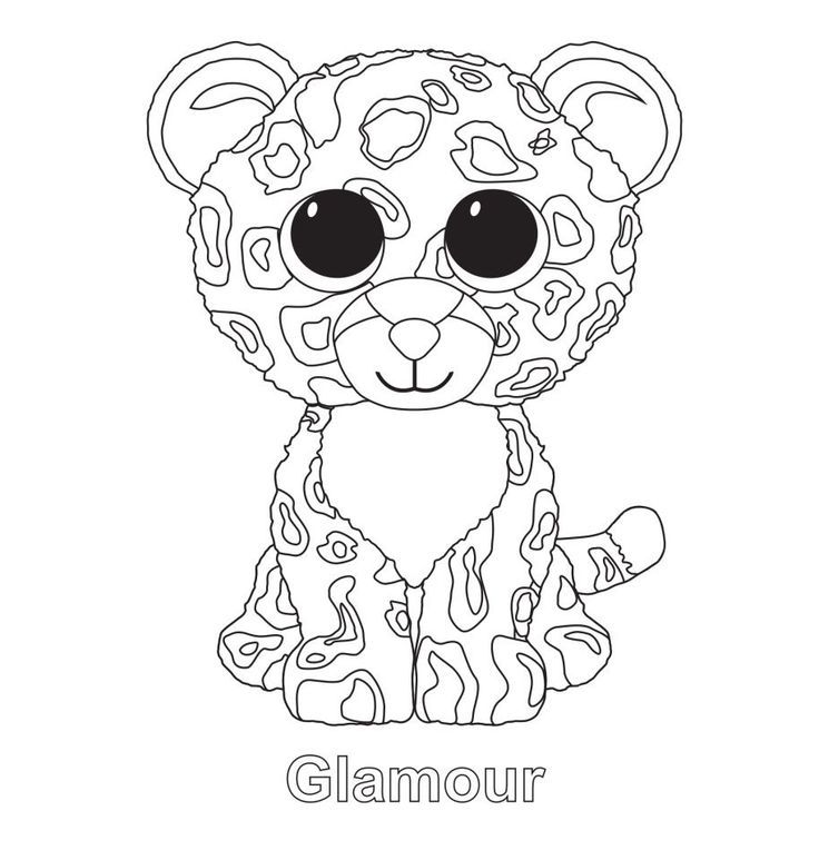 736x773 Glamour The Leopard Ty Beanie Boo Beanie Baby Boos