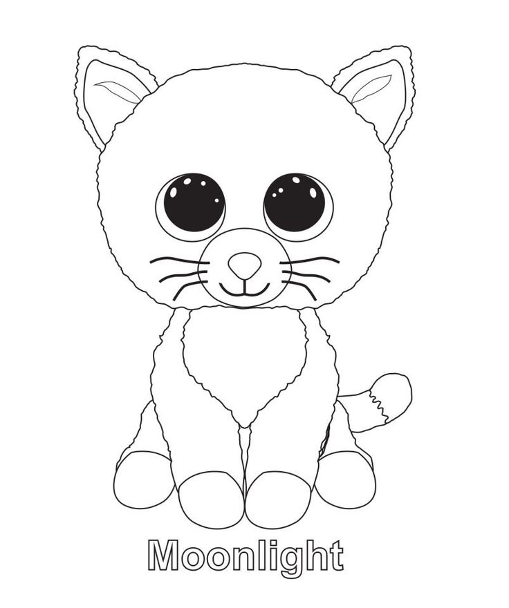 736x880 Printable Ty Beanie Boo Coloring Pages For Preschoolers
