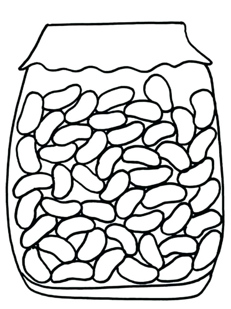 750x1000 Jelly Bean Coloring Page Onion Coloring Page Beans Pages And Print