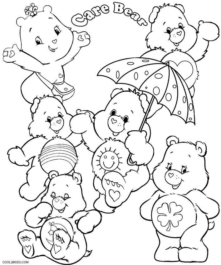 708x850 Printable Care Bears Coloring Pages For Kids