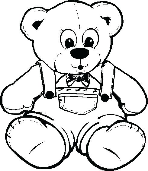 490x567 Bear Coloring Pages