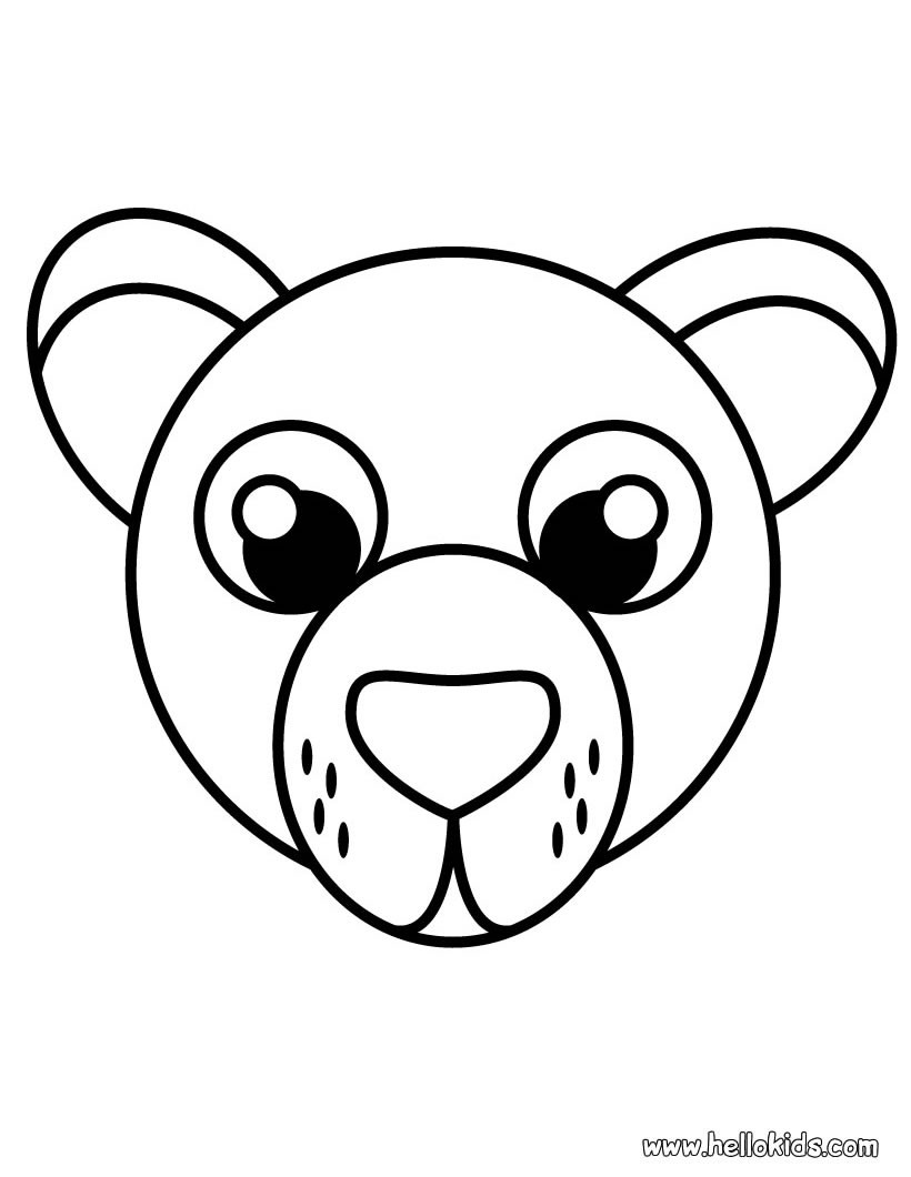 820x1060 Bear Coloring Pages