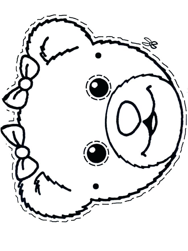 660x880 Coloring Page Bear Bear Face Coloring Page Coloring Page