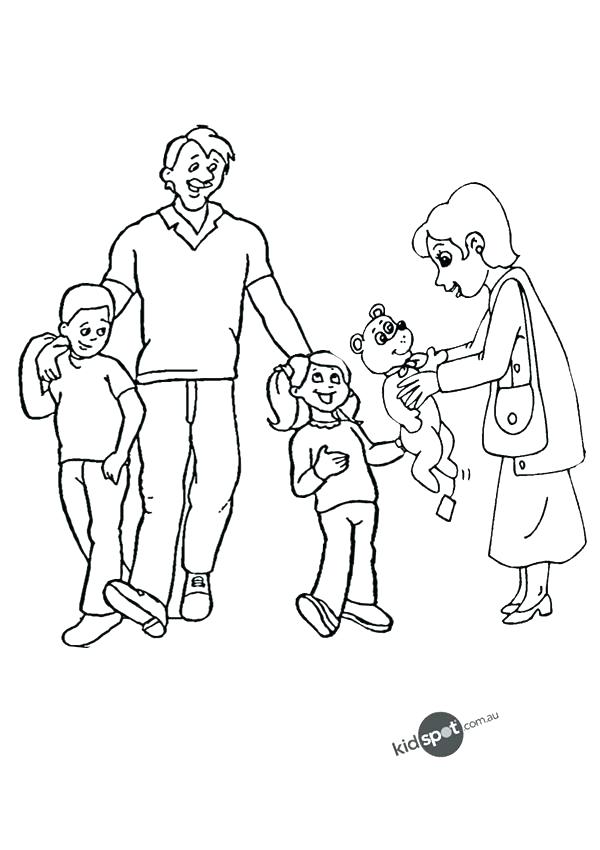 600x850 Coloring Pages Of Families Bear Family Coloring Pages Coloring