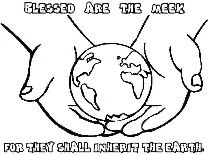 719x539 Beatitudes Coloring Page Coloring Book On The Bible Beatitudes