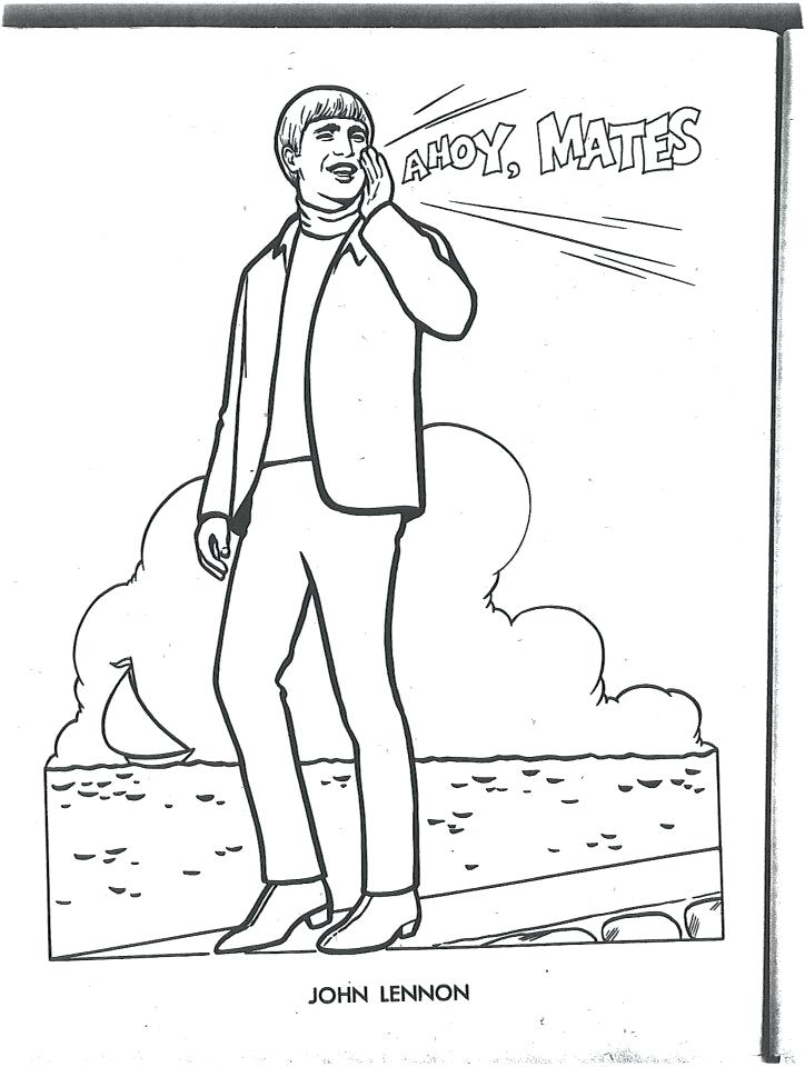 724x960 Beatles Coloring Book Together With The Coloring Page