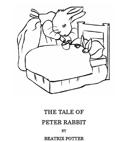 400x456 Easter Kids Craft Ideas Peter Rabbit Coloring Pages