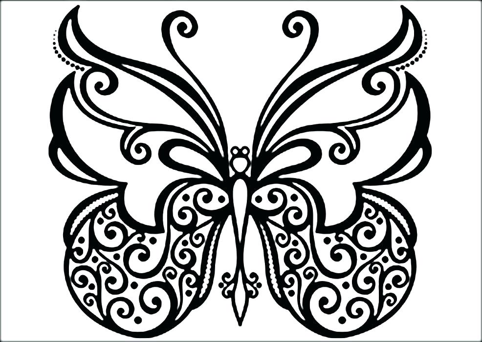 986x701 Butterfly Coloring Pages Butterflies Coloring Pages Photo