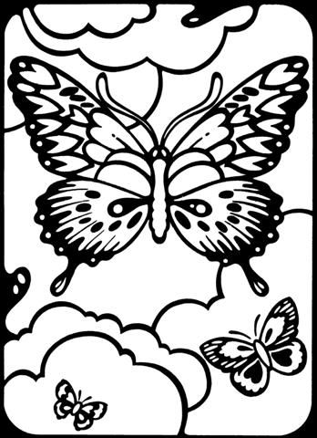 348x480 Printable Butterfly Coloring Pages Printable Coloring Pages