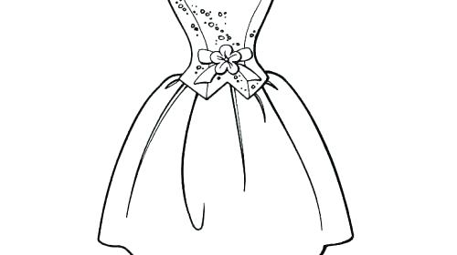 500x280 Dress Coloring Pages In Beautiful Dress Coloring Page Wedding