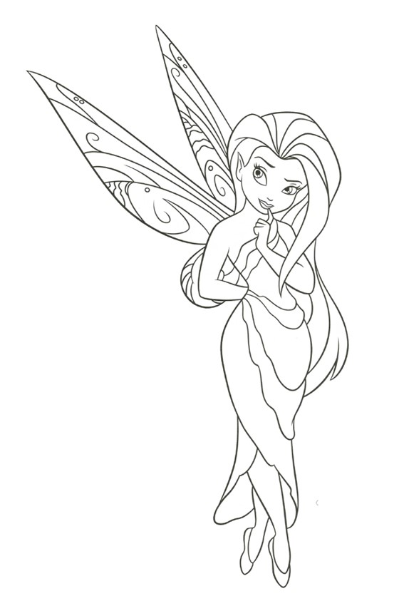 567x850 Fairy Coloring Pages Overview With Great Sheets To Color
