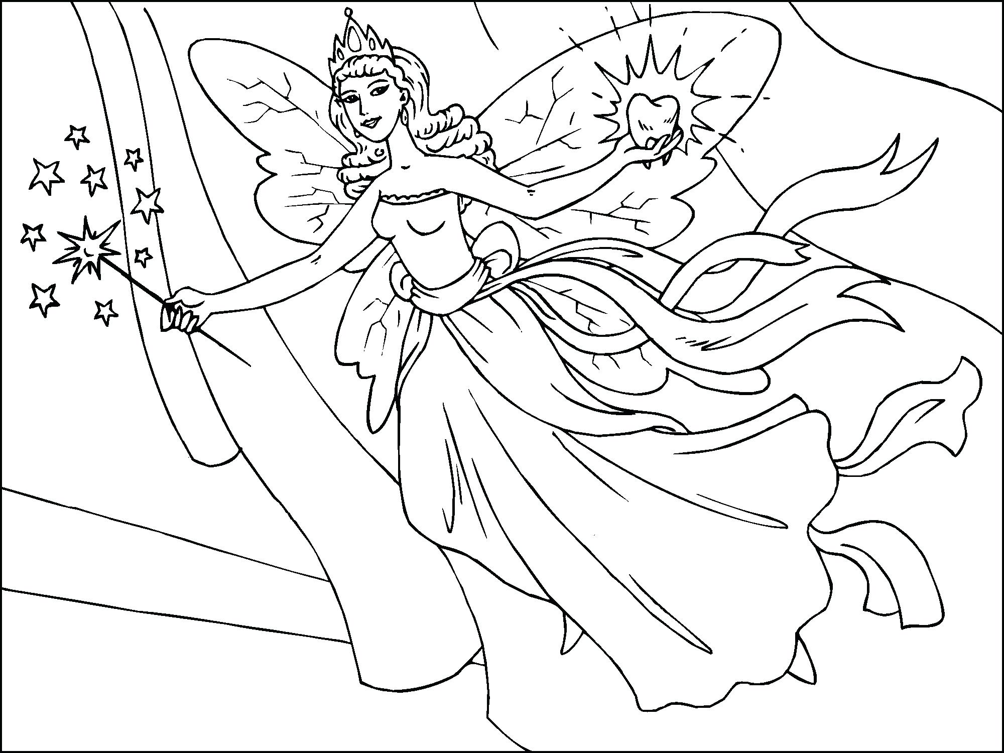 2000x1500 Coloring Pages Fairies Coloring Pages Beautiful Fairy Fawn