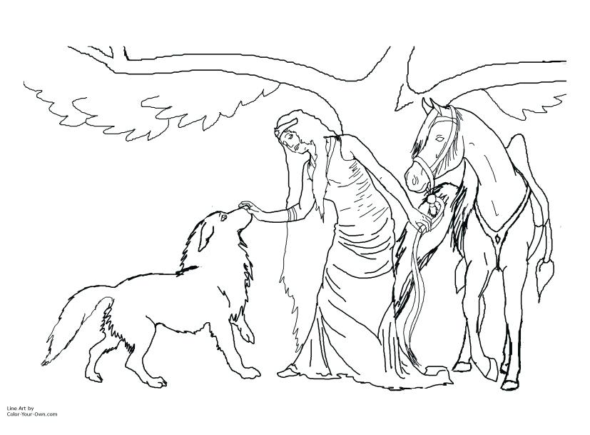 827x609 Fairy Coloring Picture