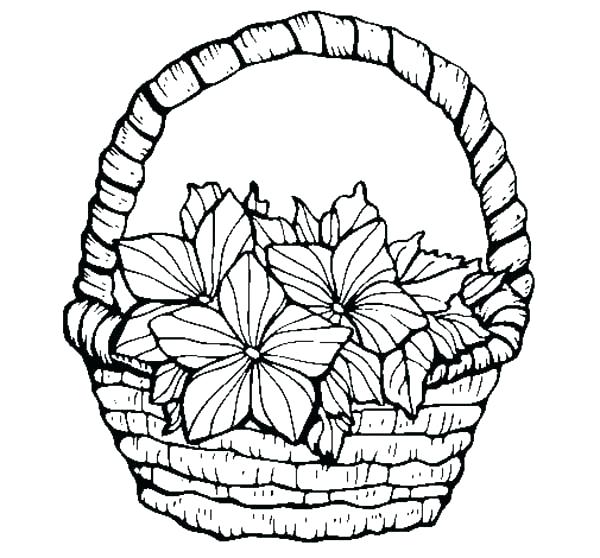 600x558 Beautiful Flower Coloring Pages Printable Flower Coloring Pages