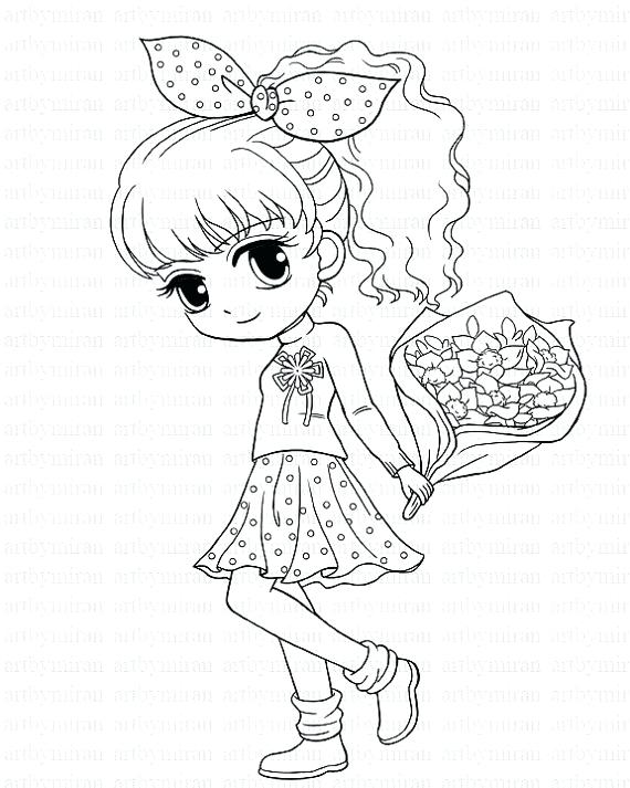 570x713 Pretty Girl Coloring Pages Beautiful Girl Coloring Pages Stamp