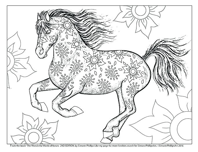 684x527 Coloring Beautiful Horse Coloring Pages For Adults The Wonderful