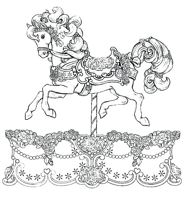 600x648 Horse Coloring Pages