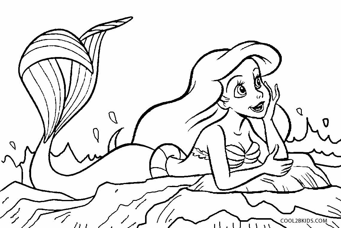 1140x764 Coloring Pages Mermaid Coloring Pages