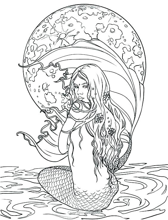 564x736 Mermaid Coloring Pages Beautiful Mermaid Colouring Pages Printable